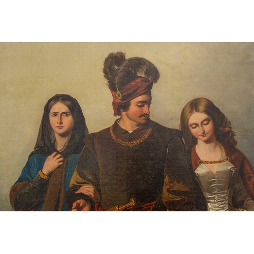 3 - After John Faed (1819-1902), The Cruel Sister, oil on canvas, 123 x 87cm, framed