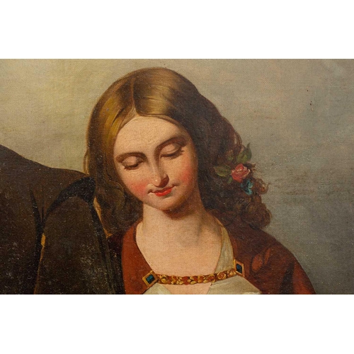 3 - After John Faed (1819-1902), The Cruel Sister, oil on canvas, 123 x 87cm, framed