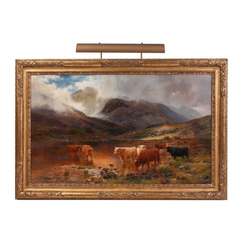 30 - Louis Bosworth Hurt (1856 - 1929) Glen Cannich, Invernesshire, signed and dated 1897, large oil on c... 