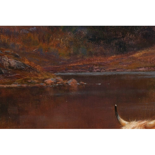 30 - Louis Bosworth Hurt (1856 - 1929) Glen Cannich, Invernesshire, signed and dated 1897, large oil on c... 