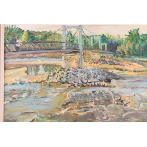 4 - † Ronald Ossory Dunlop (1894-1973), Bridge Over a Rocky River, signed, oil on board, 50 x 65.5 cm, f... 