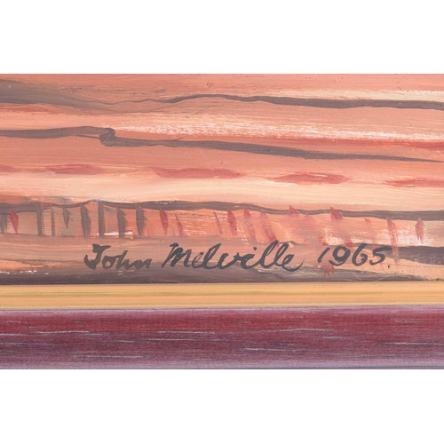 40 - † John Melville (1902-1986), Abstract Landscape, signed and dated 1965, oil on board, 62.5 x 72.5 cm... 