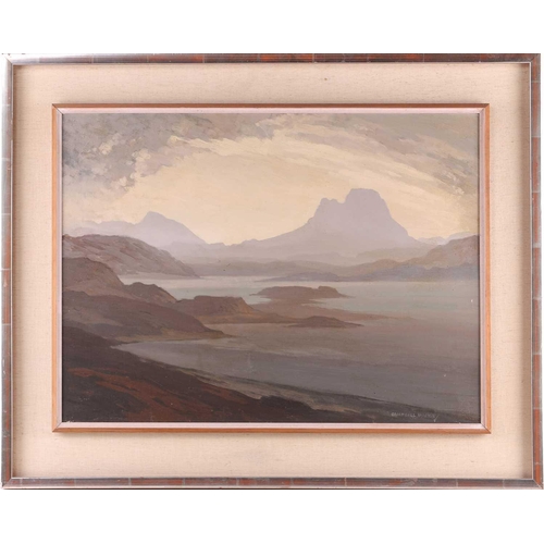 44 - Thomas Campbell Mackie (1886-1952) Scottish mountain landscape, signed, oil on canvas, 45 x 60 cm, f... 