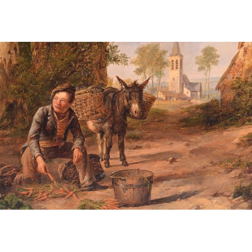 53 - Thomas Sydney Cooper (1803 - 1902), Preparing for Market, signed 'T.S. Cooper 1830', oil on canvas, ... 