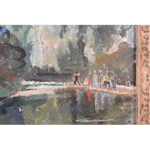 54 - † Cathleen S Mann (1896-1959), St James’ Park, signed and dated 1943, oil on canvas, 50 x 60cm, fram... 