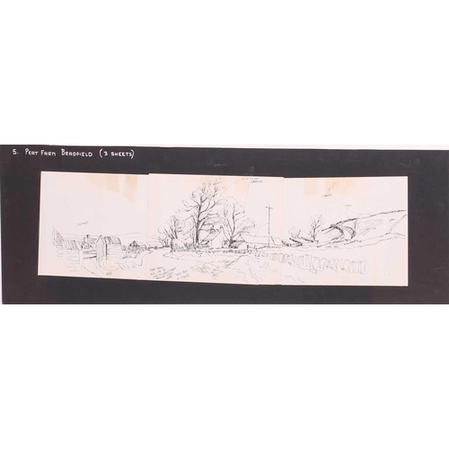 64 - † George Cunningham (1924 - 1996), panoramic views of Sheffield streets and the Peak District, inclu... 