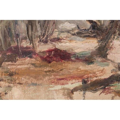 65 - † Ronald Ossory Dunlop (1894-1973), Woodland stream, signed, oil on canvas, 49 x 59cm, framed