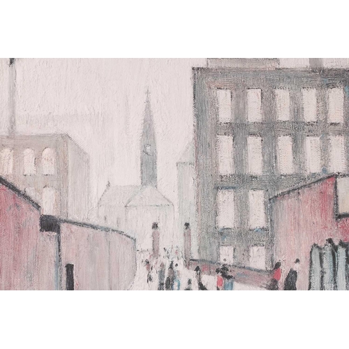 98 - † Laurence Stephen Lowry RA (1887-1976) British, 'Mrs Swindell's Picture', limited edition print, si... 