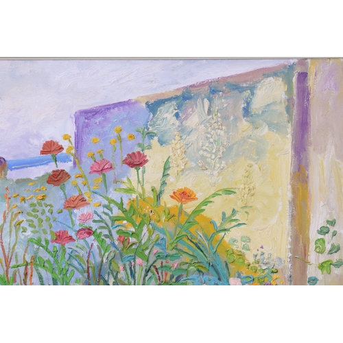 1 - † Fred Yates (1922 - 2008), 'My Garden in Rancon', signed, oil on canvas, 115.5 x 89 cm, framed, fra... 