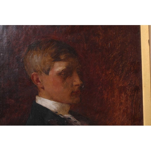 127 - Frederick George Cotman RI. ROI. (British, 1850-1920), 'Portrait of Fred Grahame Cotman as a young m... 