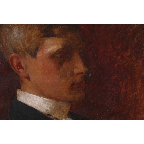 127 - Frederick George Cotman RI. ROI. (British, 1850-1920), 'Portrait of Fred Grahame Cotman as a young m... 