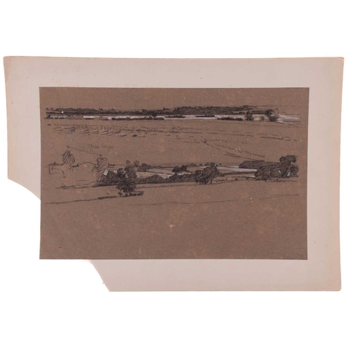 129 - Attributed to Frederick George Cotman (1850 - 1920), a collection of ten preliminary charcoal and ch... 