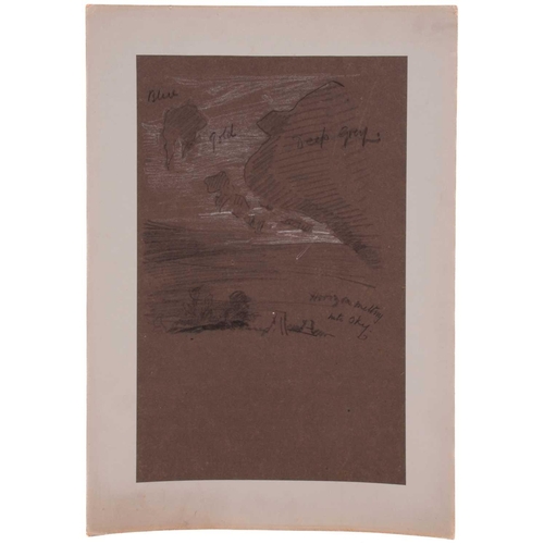 129 - Attributed to Frederick George Cotman (1850 - 1920), a collection of ten preliminary charcoal and ch... 