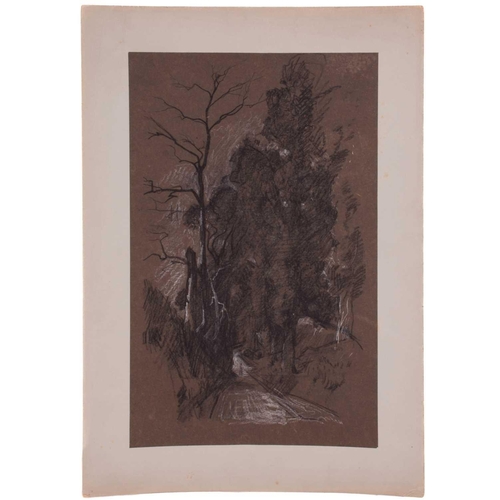 129 - Attributed to Frederick George Cotman (1850 - 1920), a collection of ten preliminary charcoal and ch... 