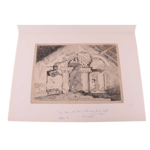 13 - John Sell Cotman (1782 - 1842), a collection of nineteen predominantly 1818 edition large etchings, ... 