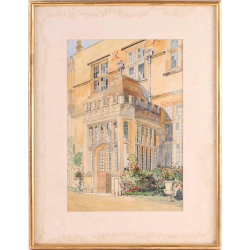 139 - Henry William Cotman (1876-1938), 'Barrington Court', signed and titled in pencil, 'Brampton Entranc... 