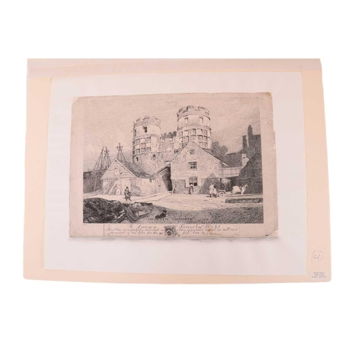 14 - John Sell Cotman (1782 - 1842), a collection of eighteen early 19th century large etchings, comprisi... 