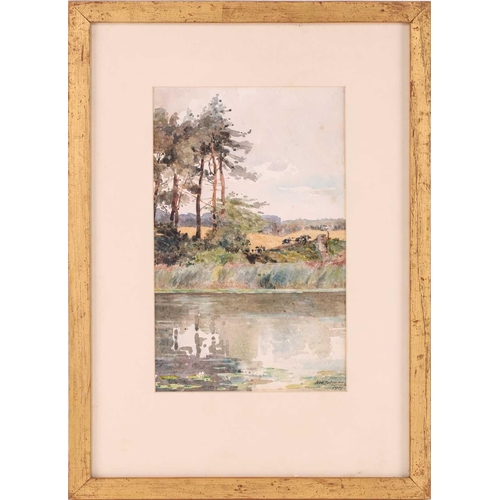 142 - Henry William Cotman (1876-1938), 'The Loch Ochlerlong', 'Garden Ochlerlong', each signed and dated ... 