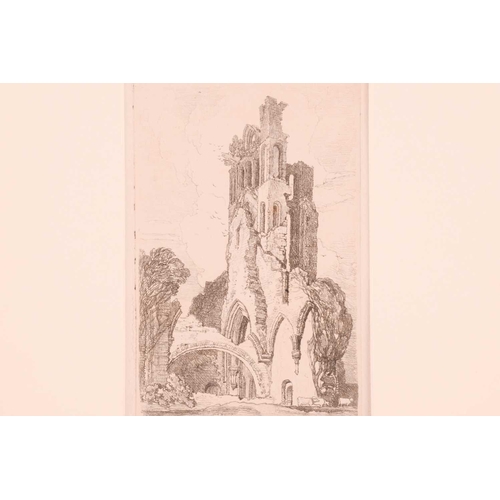 15 - John Sell Cotman (1782 - 1842), five etchings, 'Fecamp', 20.5cm x 27.7cm , Popham 349; 'An Eastern s... 