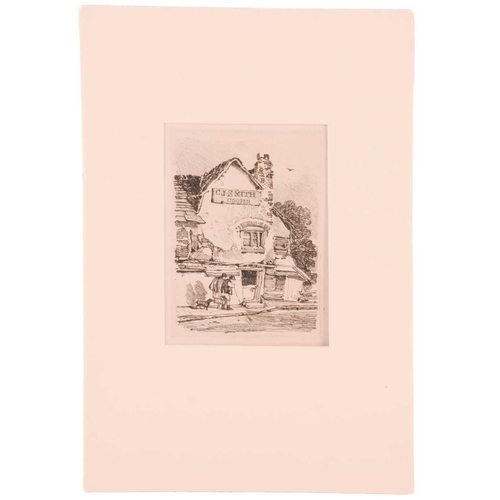 15 - John Sell Cotman (1782 - 1842), five etchings, 'Fecamp', 20.5cm x 27.7cm , Popham 349; 'An Eastern s... 