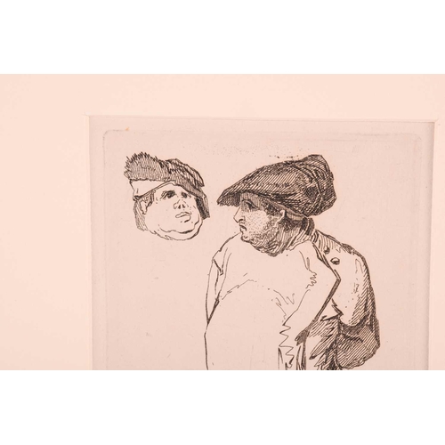 15 - John Sell Cotman (1782 - 1842), five etchings, 'Fecamp', 20.5cm x 27.7cm , Popham 349; 'An Eastern s... 