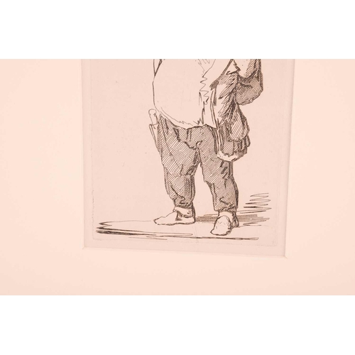 15 - John Sell Cotman (1782 - 1842), five etchings, 'Fecamp', 20.5cm x 27.7cm , Popham 349; 'An Eastern s... 