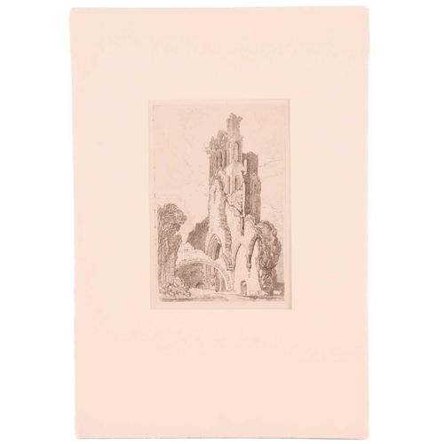 15 - John Sell Cotman (1782 - 1842), five etchings, 'Fecamp', 20.5cm x 27.7cm , Popham 349; 'An Eastern s... 