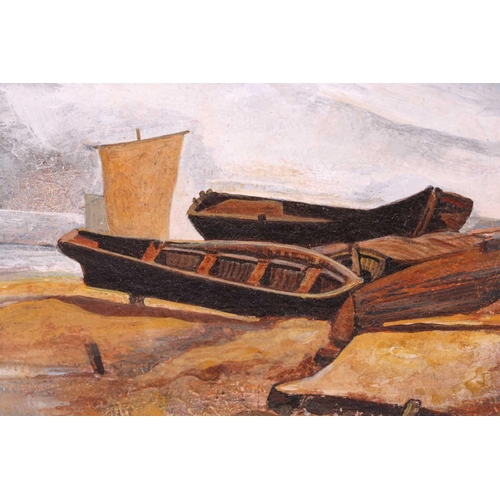 150 - Kenneth Cotman (1904-1994), 'Seashore with Boats', 'An Old House at St. Albans' & 'The Drop Gate', e... 