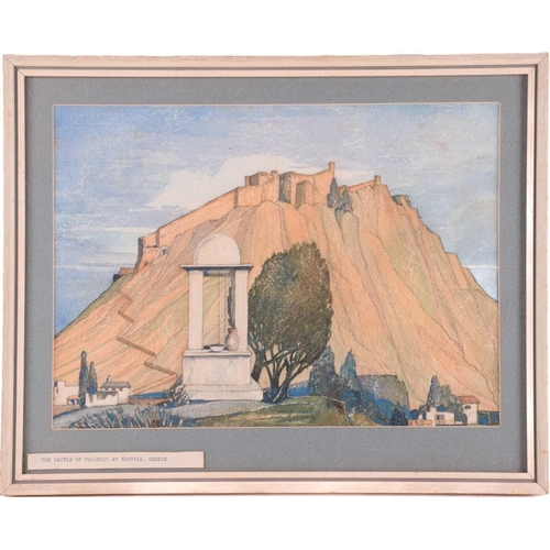 155 - † Kenneth Cotman (1904-1994), 'The Island of Rhodes', 'Greek Church', 'Santorini', 'Castle in Spain'... 