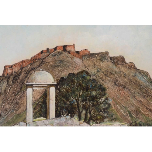 155 - † Kenneth Cotman (1904-1994), 'The Island of Rhodes', 'Greek Church', 'Santorini', 'Castle in Spain'... 