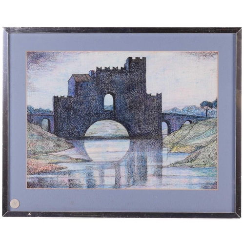 156 - Kenneth Cotman (1904-1994), 'Greta Bridge', 'Landscape View', 'Eilian Donan Castle', 'The Cump - Eas... 