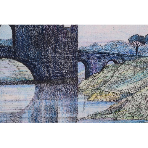 156 - Kenneth Cotman (1904-1994), 'Greta Bridge', 'Landscape View', 'Eilian Donan Castle', 'The Cump - Eas... 