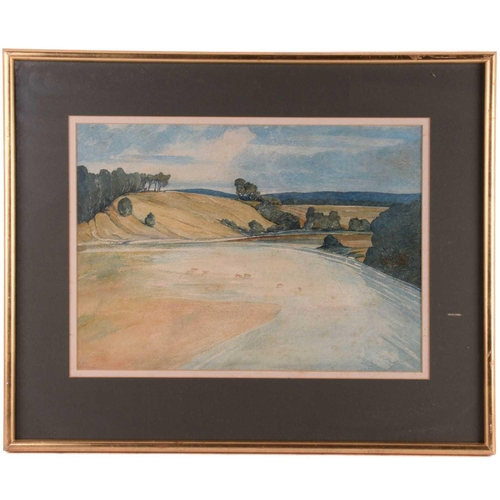 157 - Kenneth Cotman (1904-1994), 'On the Orwell, Suffolk', signed and dated 1975, oil on board, 46cm x 36... 