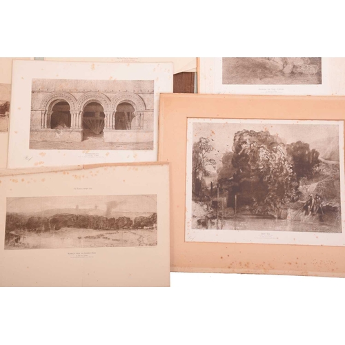 16 - John Sell Cotman (1782 - 1842), six lithographs of Norfolk scenes, a large titled portfolio of later... 