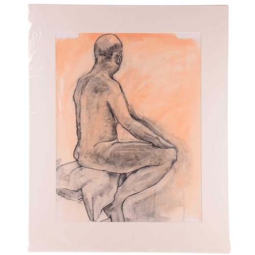 162 - Susan Wiltshire, nee Cotman (1928-2022), 'Reclining Male Nude', 'Rear View of a Seated Male Nude', a... 