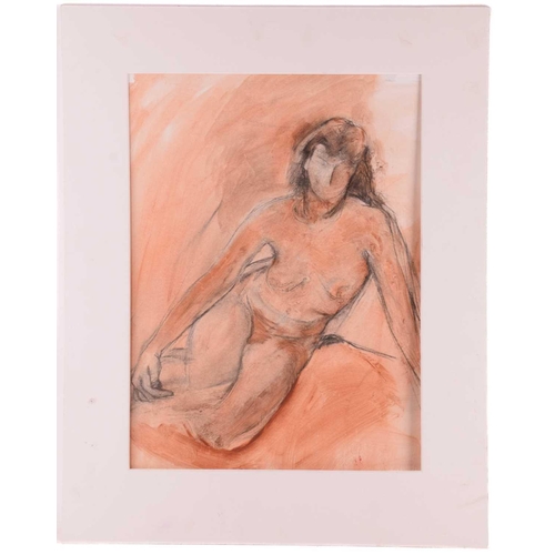 162 - Susan Wiltshire, nee Cotman (1928-2022), 'Reclining Male Nude', 'Rear View of a Seated Male Nude', a... 