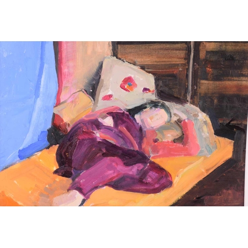 166 - Susan Wiltshire, nee Cotman (1928-2022), four female studies, acrylic, largest 79cm x 54.5cm The Cot... 