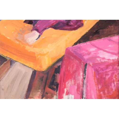 166 - Susan Wiltshire, nee Cotman (1928-2022), four female studies, acrylic, largest 79cm x 54.5cm The Cot... 