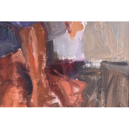 166 - Susan Wiltshire, nee Cotman (1928-2022), four female studies, acrylic, largest 79cm x 54.5cm The Cot... 