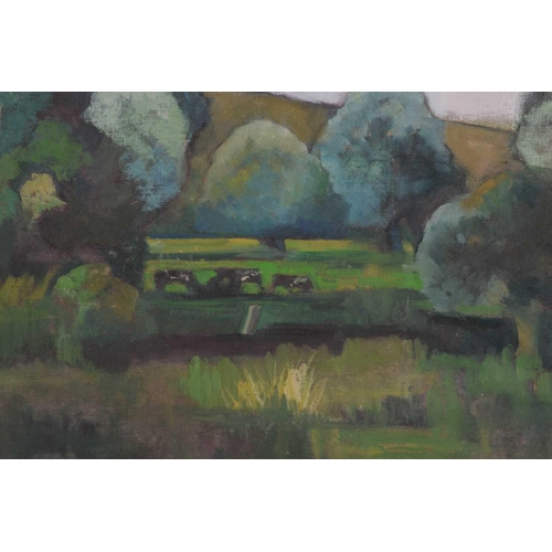 167 - Susan Wiltshire, nee Cotman (1928-2022), 'River Avon - Harnham', 'Stapleford Meadows - Summer' and u... 