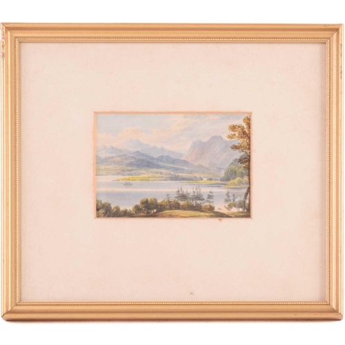 182 - Lady Bresford (Beresford) Nee Schlitz, 'A Scene in the Lake District', watercolour, later inscribed ... 