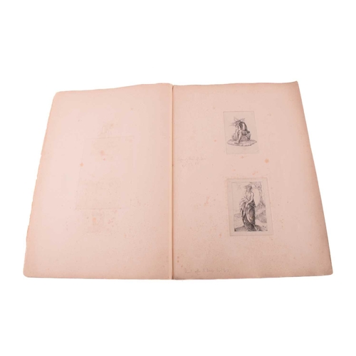 185 - Cecilia Lucy Brightwell (1811 - 1875), a collection of loose and bound etchings, to include a folio ... 