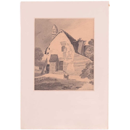 19 - After John Sell Cotman (1782 - 1842), 'Rural Cottage', bearing signature and numbered 654 lower left... 