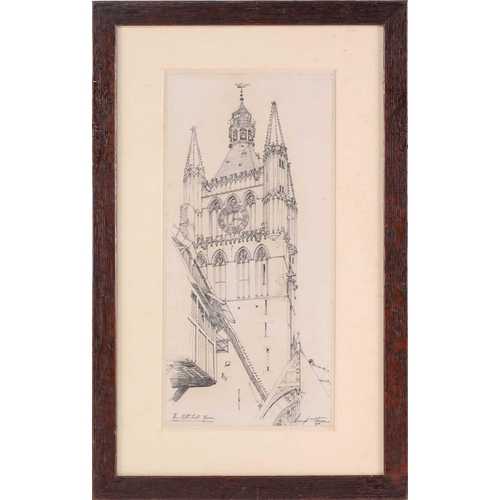 190 - Henry William Cotman (1876-1938), a collection of architectural studies comprising 'The Cathedral, A... 