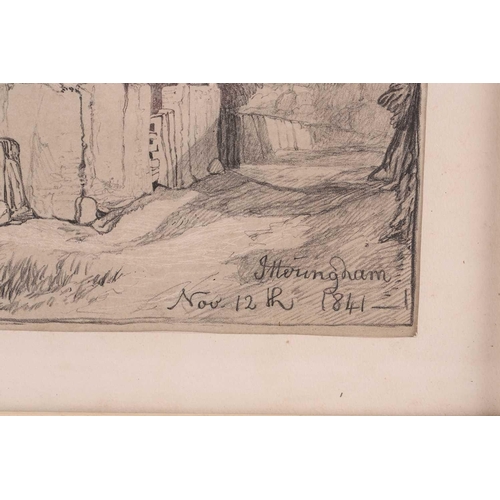 194 - Miles Edmund Cotman (1810 - 1858), 'Itteringham', lithograph, dated in the image Nov 12th, 1841, 39.... 