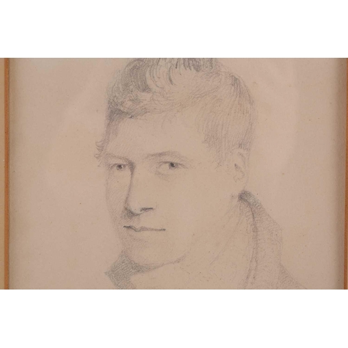 196 - John Sell Cotman (1782 - 1842), portrait of Edmund Cotman (1786 - 1851), brother of the artist, penc... 