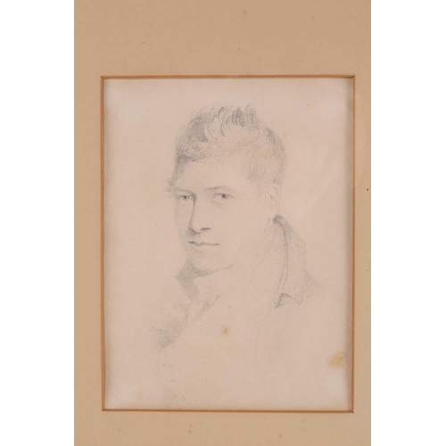 196 - John Sell Cotman (1782 - 1842), portrait of Edmund Cotman (1786 - 1851), brother of the artist, penc... 