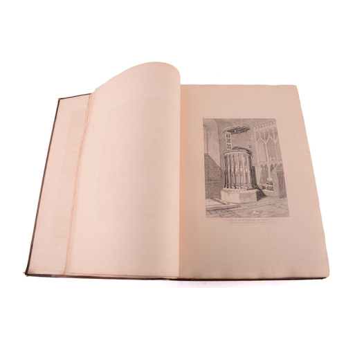 197 - Cotman's Architectural Etchings, Volume I containing first and second series, Volume II containing t... 