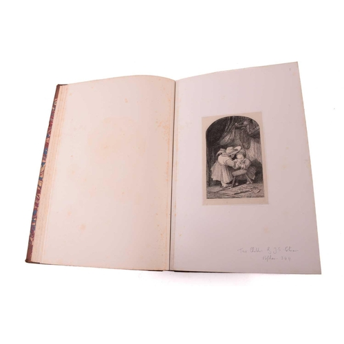 201 - One Volume containing eight orginal etchings by the late John Sell Cotman; also ten etchings by M. E... 