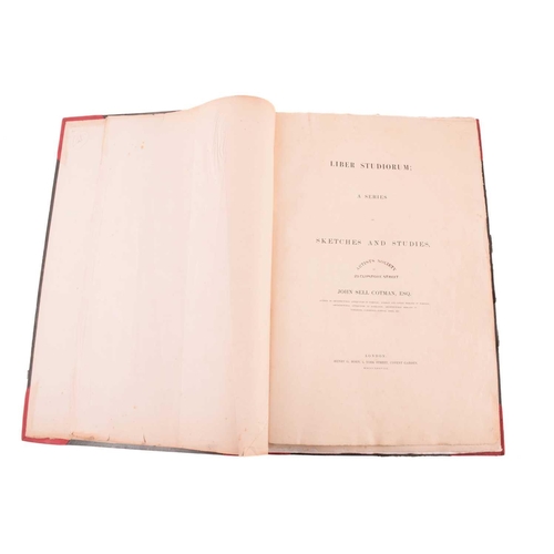 202 - John Sell Cotman Etchings, 1811 edition with descriptive index, later half calf bound & 'Cotman's Li... 